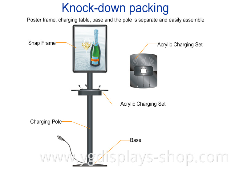 7-Charging Station with double sided poster frame